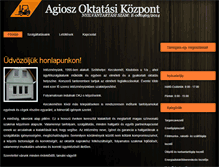 Tablet Screenshot of agiosz.hu